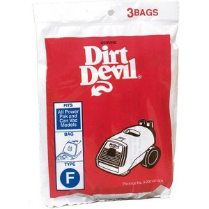 Dirt Devil - Vacuum Bag For - For Canister Vacuums - Pack of 3 - 1 of 1