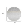 Silver Gray And Beige Striped Washable Indoor Outdoor Area Rug - 3 of 4