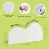 Acoinel Aesthetic Cloud-Shaped Queen Headboard  White Faux Fleece, Foam-Filled Gap Filler, Removable & Washable Cover for Bedroom Decor - 2 of 4