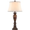 Kathy Ireland Home Mulholland Traditional Table Lamp 33" Tall Aged Bronze Golden Marble White Alabaster Glass Dome Shade for Bedroom Living Room Home - image 4 of 4