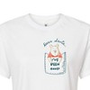 Women's - Winnie the Pooh - Dear Santa, I've Been Good Christmas Cropped Graphic T-Shirt - 2 of 4