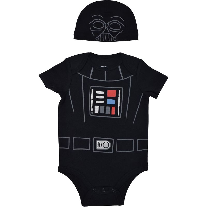 Star Wars The Child Baby Cosplay Bodysuit and Hat Set Newborn to Infant , 1 of 6
