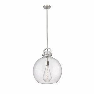 Newton Sphere - 1 Light Stem Hung Pendant In Industrial Style-21.38 Inches Tall and 16 Inches Wide - 1 of 1