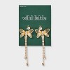 Butterfly Linear and Stud Earring Set 2pc - Wild Fable™ Gold - 2 of 3