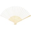 Juvale 12 Pack Bamboo Hand Fans, Folding Handheld Fans, White 8-inch - 4 of 4