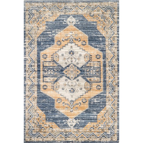 Nuloom Zazie Medallion 7x10 Machine Washable Indoor/outdoor Area Rug ...