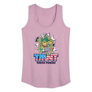 Women's - Teenage Mutant Ninja Turtles - Turtle Power Americana Graphic Racerback Tank - 1 of 4
