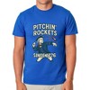 4th Of July T-Shirt Men's Washington Pitchin' Rockets Funny Tee - 2 of 4