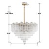 Crystorama Lighting Addis 16 - Light Chandelier in  Aged Brass - 2 of 4