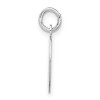Black Bow Jewelry Sterling Silver, Kate Collection, Bubble Block Initial D Pendant - 2 of 4