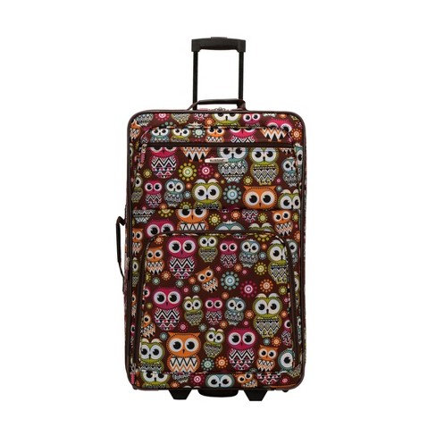 Rockland Jungle 4pc Softside Checked Luggage Set Owl Target