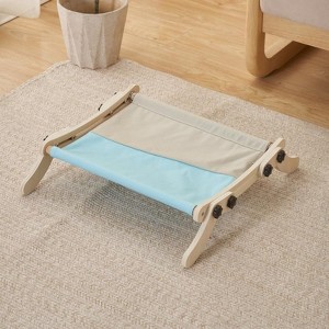 Cat Beds for Indoor, Cat Window Perch, Adjustable Wooden Seat, Easy Assembly Cat Hammock with Sturdy Clamp-On Design Wooden Cats Furniture - 1 of 4