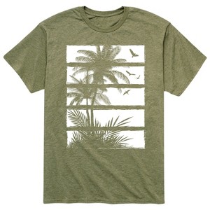 Men's - Instant Message - Tropical Palm Tree Silhouettes Short Sleeve Graphic T-Shirt - 1 of 4