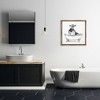 Stupell Industries Cow in Bathtub Sketch Floating Frame Canvas Art - 3 of 4