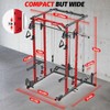 Power Cage, Smith Machine Squat Rack - 2000LB Heavy Duty for Home Gym with Pulley System/Dip Bar/LAT Pulldown Space-Saving - 2 of 4