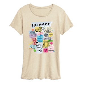 Women's - Friends - Friends Sketchy Short Sleeve Graphic T-Shirt - 1 of 4