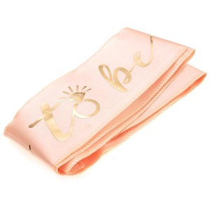 JuzToys Pink And Gold Bachelorette Party Bride Sash - 1 of 4