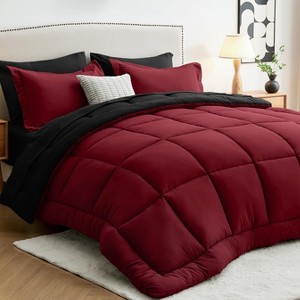 BAGOKIE Comforter Set 5/7 Pieces Reversible Bed in a Bag - 1 of 4