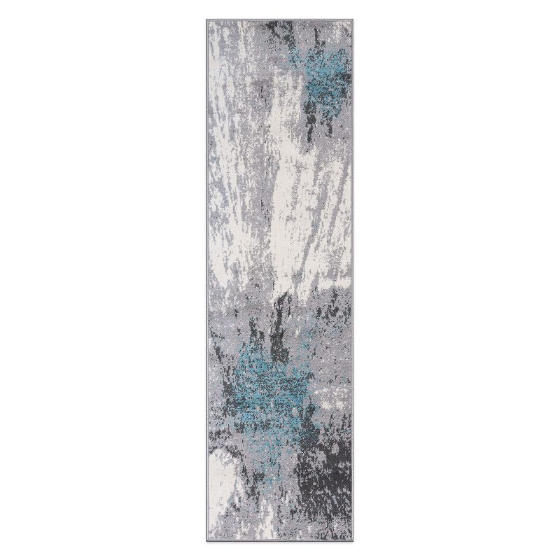World Rug Gallery Modern Abstract Stain Resistant Soft Area Rug, 1 of 13