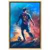 Notoriart Bold and Colorful Soccer Player Soccer Wall Art Framed - 4 of 4
