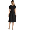 24seven Comfort Apparel Maternity Midi Dress with Short Sleeve and Pocket Detail - 3 of 4