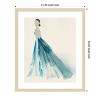 Amanti Art Blue Dress II by Lily k Wood Framed Wall Art Print 21 in. x 25 in. - 4 of 4