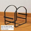 LunaLulinlk 4 Pack Plate Holder Organizer Large Dish Storage Rack for Cupboard and Countertop-Non-Slip & Rust Proof ,2 Large and 2 Small - 4 of 4