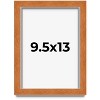 PosterPalooza | Photo Size Classic Brown Picture Frame - UV Acrylic, Foam Board Backing, Hanging Hardware - 2 of 4