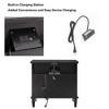 NicBex 2 Drawer Nightstand,Farmhouse End Table with Charging Station and Open Shelf for Bedroom,Living Room - 4 of 4