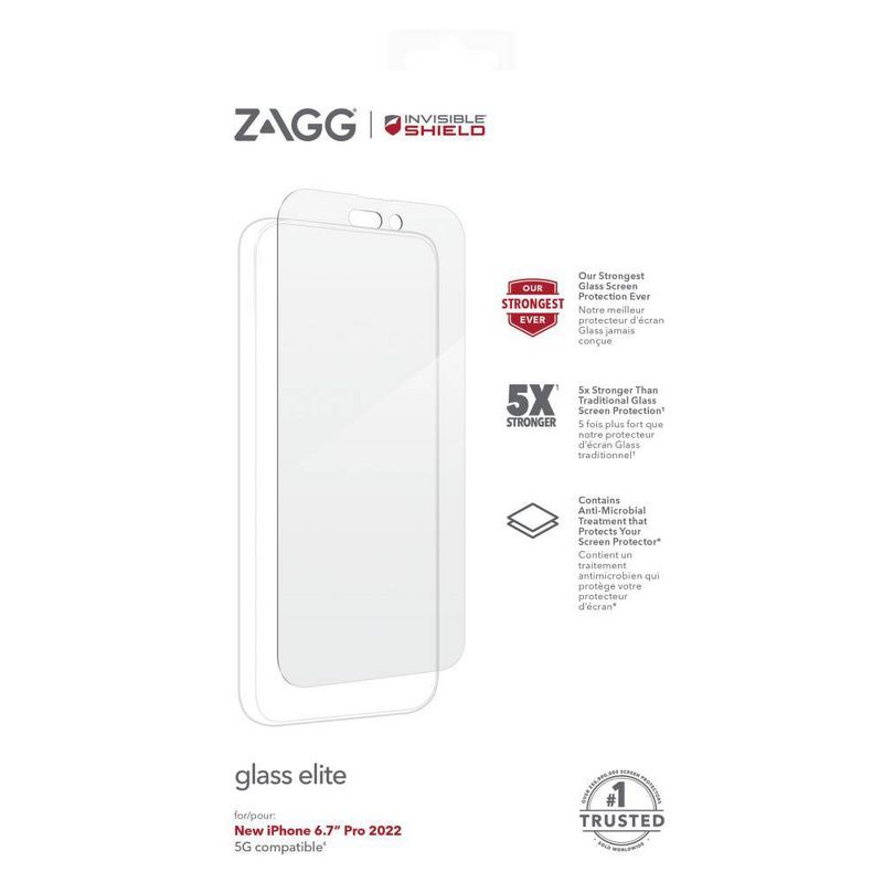 ZAGG Apple iPhone 14 Pro Max InvisibleShield Glass Elite AM Screen Protector, 3 of 7