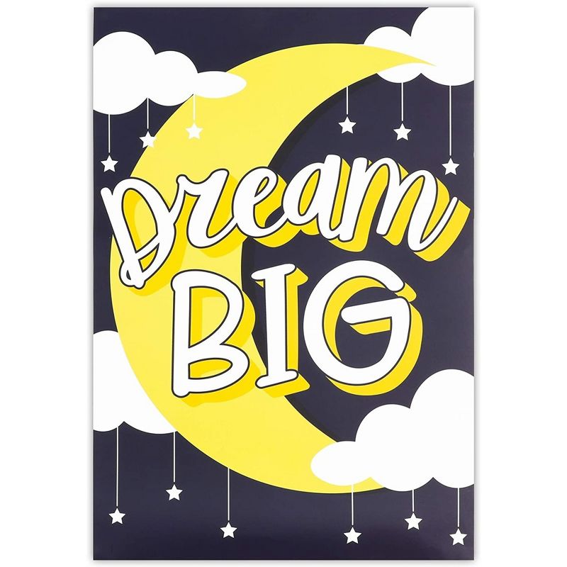 10-Pack Motivational Poster with Bright Colors Positive Words, Idea for Students Teenagers (13 x 19 inches), 3 of 8