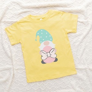 The Juniper Shop Easter Gnome With Egg Toddler Short Sleeve Tee - 1 of 2