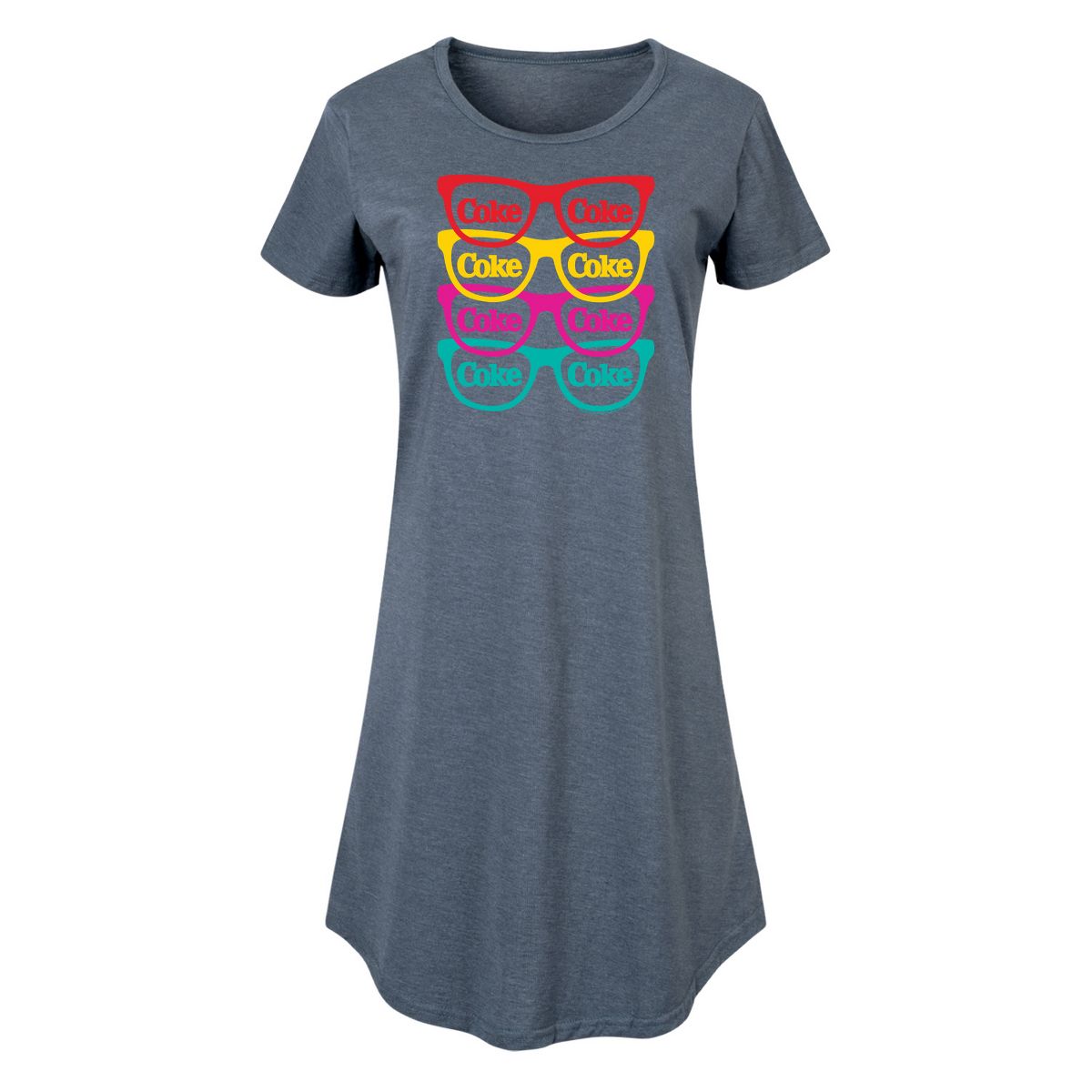 Women's - Coca-Cola - Retro Sunglasses Graphic T-shirt Dress