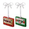 Mr. Christmas Set of Musical Cassette Ornaments​ - Red & Green - 4 of 4