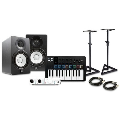 Arturia MiniLab 3 25 Slim-key Controller with Minifuse 2 USB Audio Interface and Yamaha HS5 5-inch Studio Monitor Pair Bundle (Stands/Cables Included)