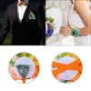 Unique Bargains Silk Wedding Artificial Rose Boutonniere and Wrist Corsage Set - 3 of 4