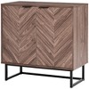 HOMCOM Sideboard Accent Storage Cabinet Double Door Kitchen Cupboard with 3 Level Adjustable Shelf, for Kitchen, Entryway, Living Room - 4 of 4