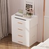 LOVSON Dresser with mirror and lamp, 3-in-1 dresser set, small dresser with 3 drawers, concealed stool, power outlet, for bedroom/living room - 4 of 4