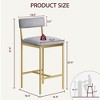 Kitchen Table Set Dining Table and Chairs for 2 with Storage Shelf and Upholstered Chairs, Bar Dining Table Set for Small Spaces Apartment - 3 of 4