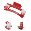 Unique Bargains Christmas Hair Clips Square Gloves Snowflakes for Christmas 3.35"x1.77"x1.57" Red 1 Pc - image 3 of 4