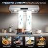 RAPSUAR 35-inch  Range Hood, 1000 CFM Under-Cabinet Stainless Steel Vent - 3 of 4