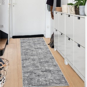 Acekool Modern Washable Area Rug, Soft Non Slip Minimalist Low Pile Carpet for Living Room, Bedroom, Dorm - 1 of 4