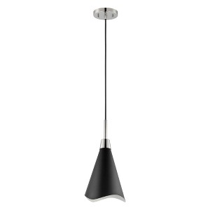 Nuvo Lighting Tango 1 - Light Pendant in  Matte Black/Polished nickel - 1 of 1