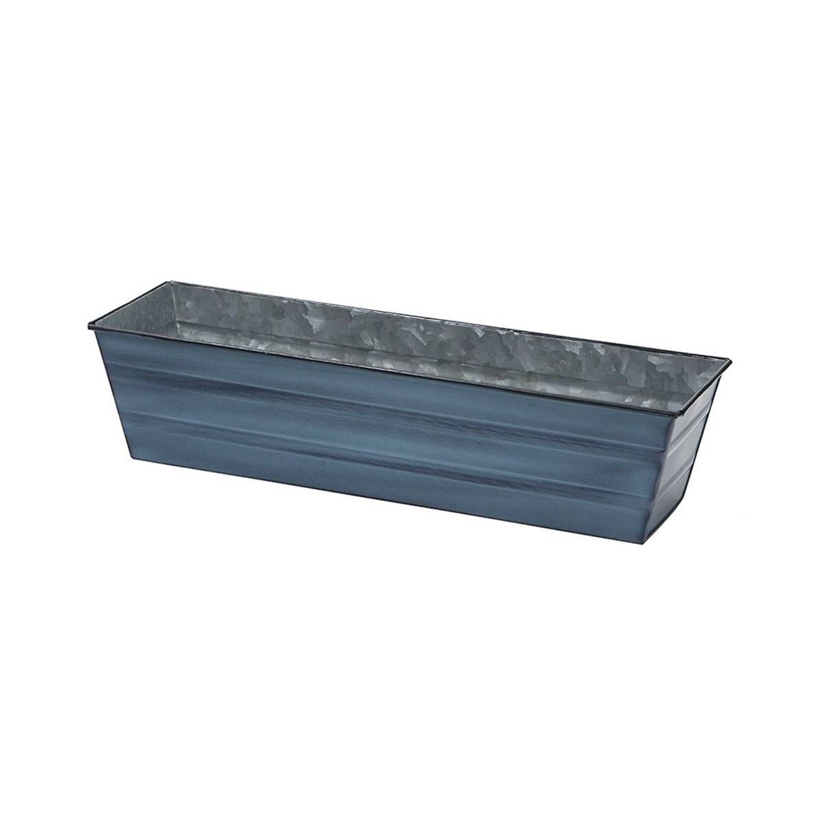 Small Galvanized Metal Rectangular Planter Box - ACHLA Designs - thumbnail 3