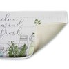 Stupell Industries Relax Unwind Refresh Botanicals Printed Plush Bath Mat And Bath Rug, Design By Kim Allen, 18"X30" - 2 of 4