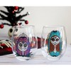 Silver Buffalo Disney The Nightmare Before Christmas Jack and Sally Stemless Glass Set - 2 of 4