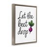 Stupell Industries Let The Beet Drop Floating Frame Canvas Art - 2 of 4