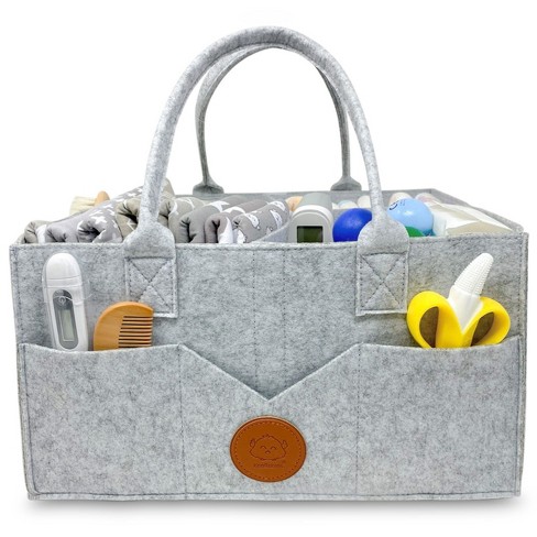 KeaBabies Baby Diaper Caddy Organizer, "Classic Gray" Gray - image 1 of 4
