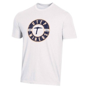 NCAA UTEP Miners Men's White Biblend T-Shirt - 1 of 3