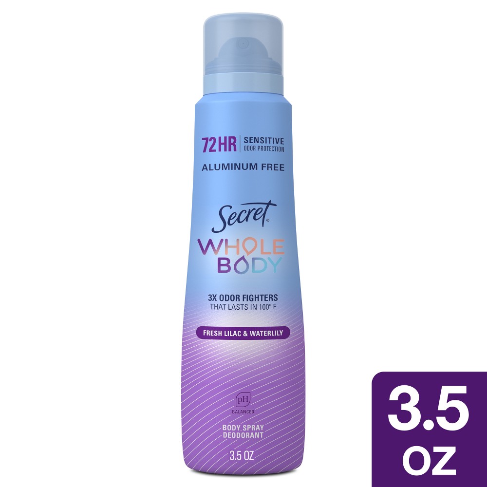 UPC 030772126073 - Secret Whole Body Deodorant Spray - Lilac ...